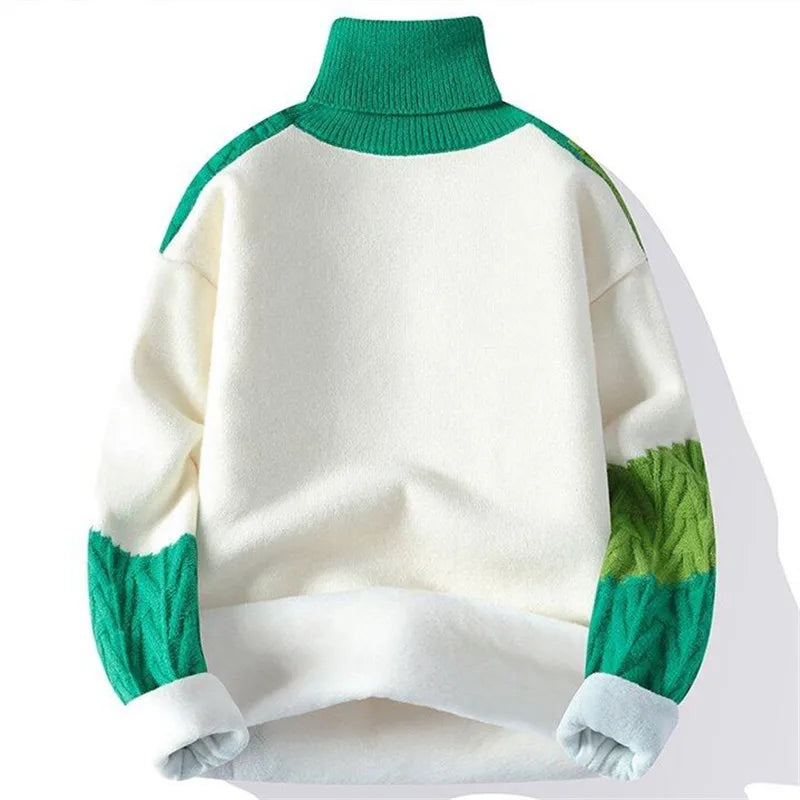 THE MARCELLINE | PATCHWORK TURTLENECK