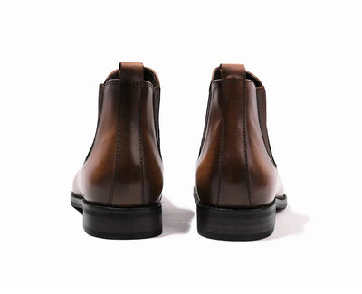 Leandro Bassano Genuine Leather Chelsea Boots
