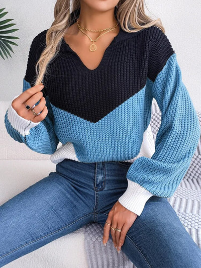 Olivia Knitted V-Neck Pullover