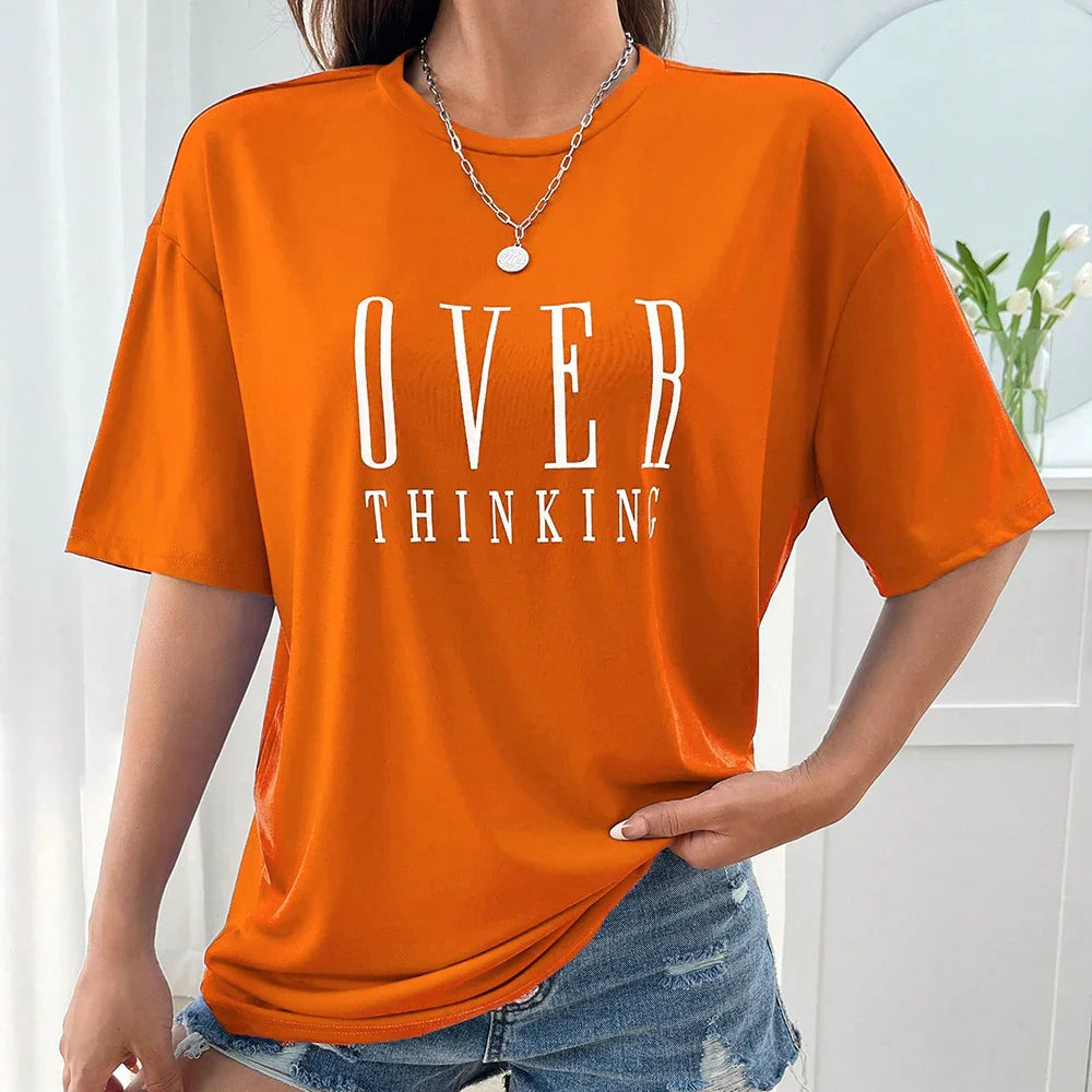 Women's "Over Thinking" Cotton T-Shirt by Cristian Moretti™