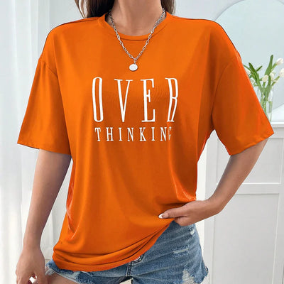 Women's "Over Thinking" Cotton T-Shirt by Cristian Moretti™