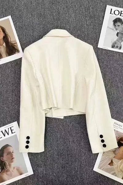 NORTHLINE STUDIO | ARIA CROPPED BUTTON BLAZER