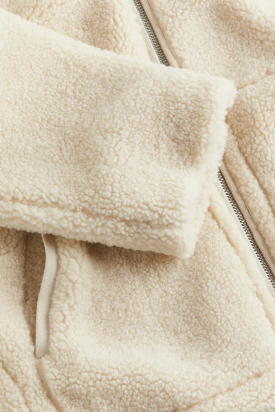 Sarah - Teddy Coat with Zipper