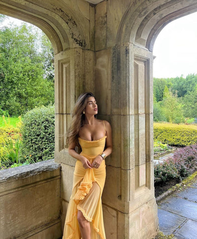 Ruby | Charming Ruffled Gown