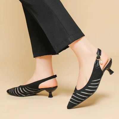 Alba Linea Kitten Heel Sandals