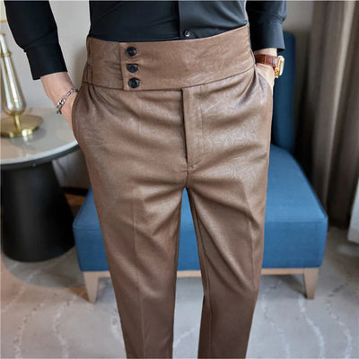 Charles Morel High Waist Business Casual Pants