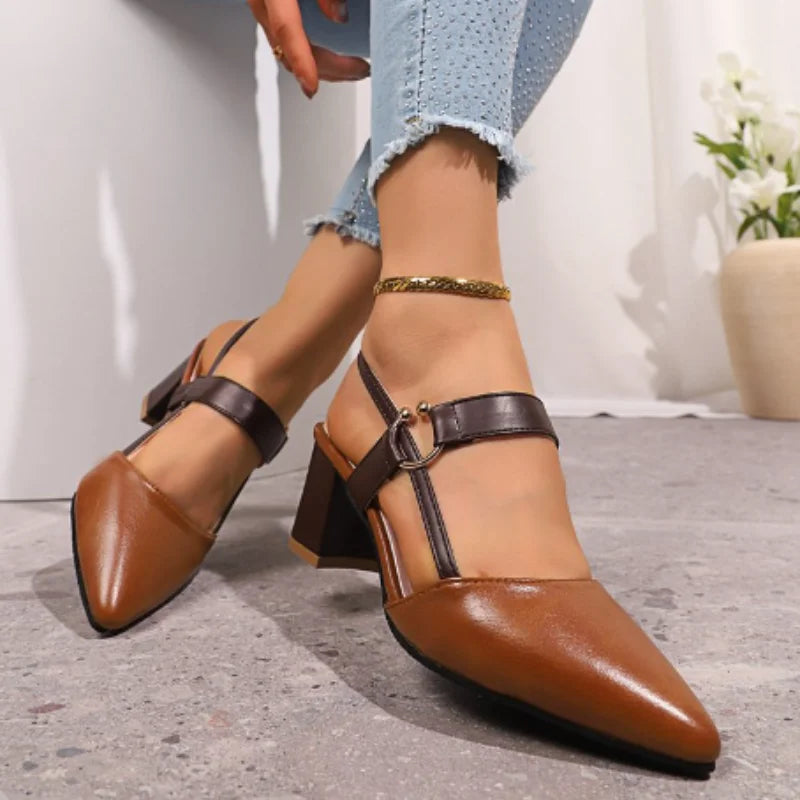 Doretta - Leather Heels