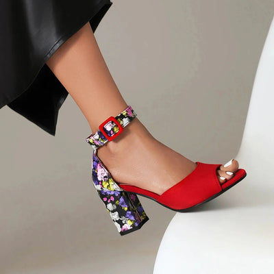 Fioretta - Square Heel Sandals