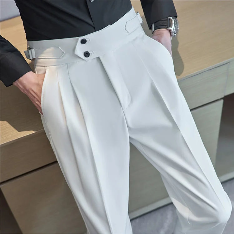 Bruno Mazzoni High-Waisted Business Suit Pants