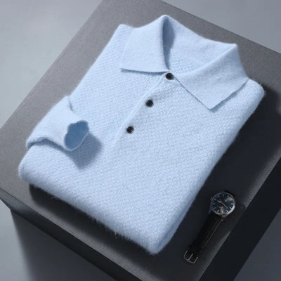 Vinthentic Cashmere Polo-Collar Sweater