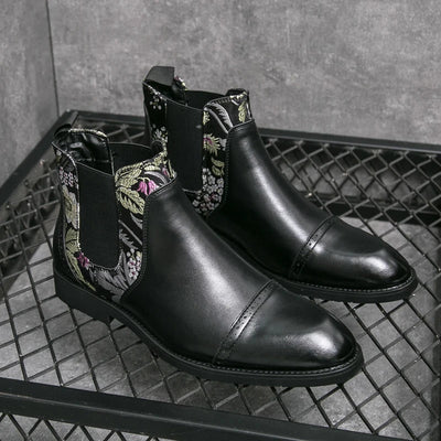 Pietro Bramante Embroidered Chelsea Boots