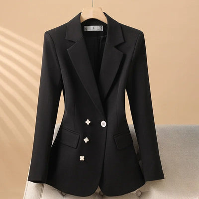 Camellia One-Button Blazer