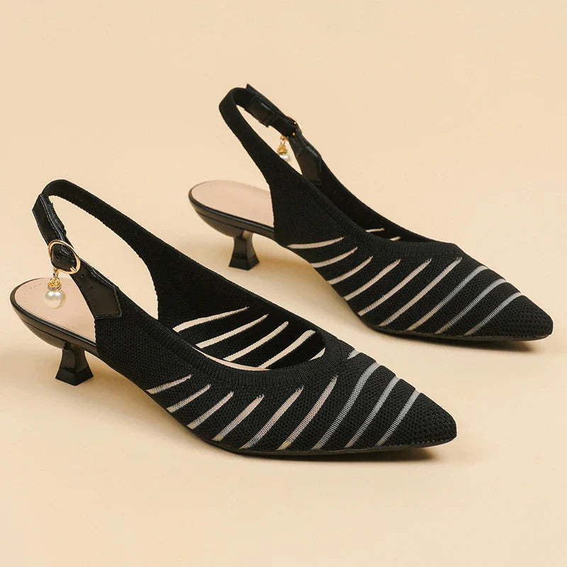 Alba Linea Kitten Heel Sandals