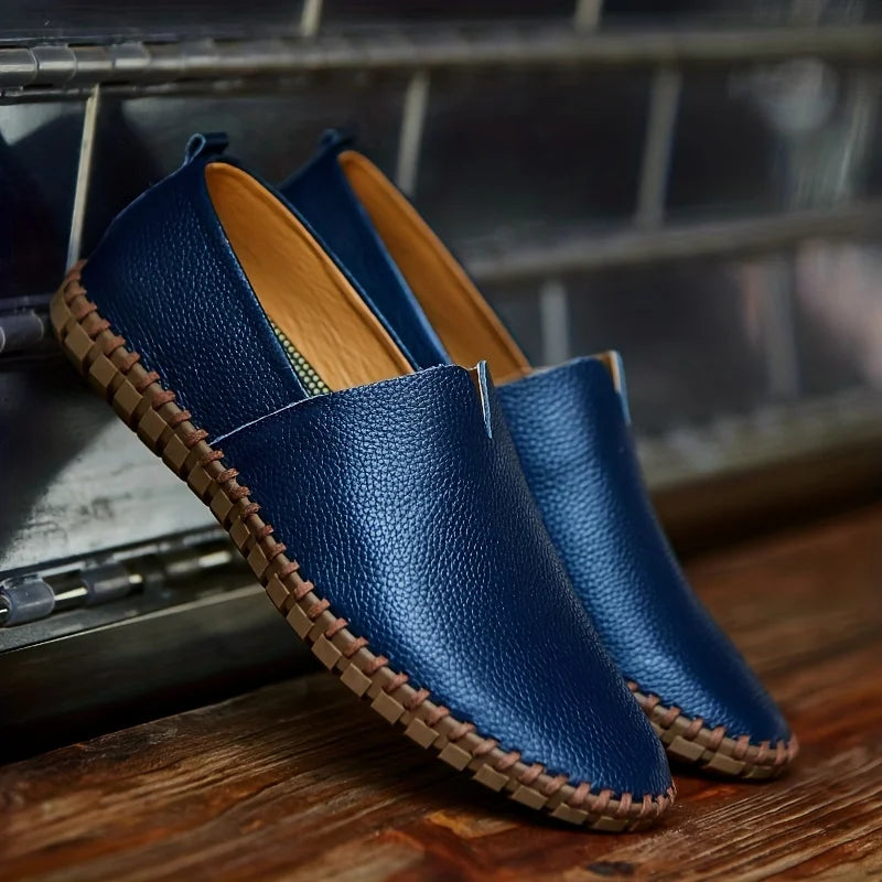 Francesco Baratta Leather Summer Loafers