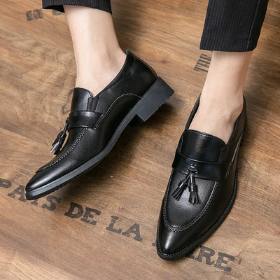 Giorgio Lanzetti Leather Tassel Loafers