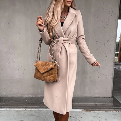 "Sofia" Classic Belted Coat