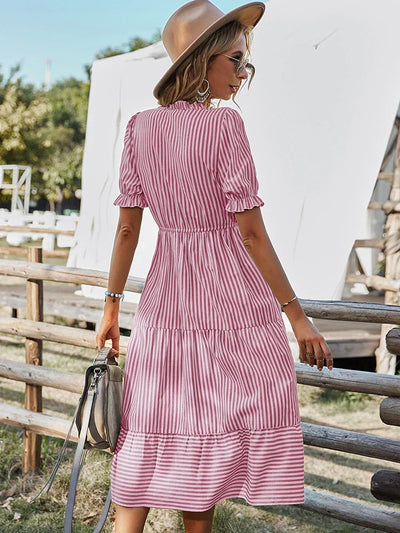 Harper | Striped Tassel Midi