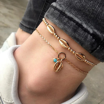 Ocean's Whisper™ Cowrie Shell Anklet