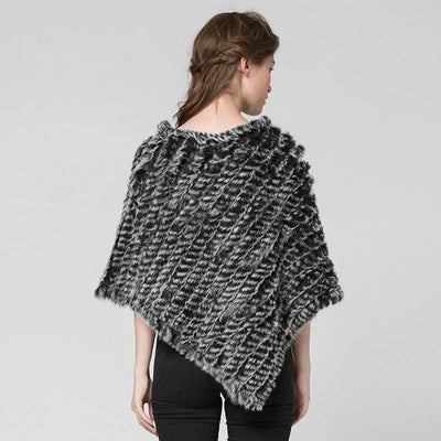 "Isabella" Fur Poncho