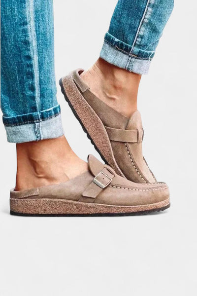 Floristra Zuecos Clásicos de Ante