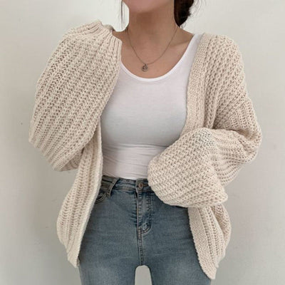 Daisy | Women’s Casual Knit Oversized Open Front Sweater