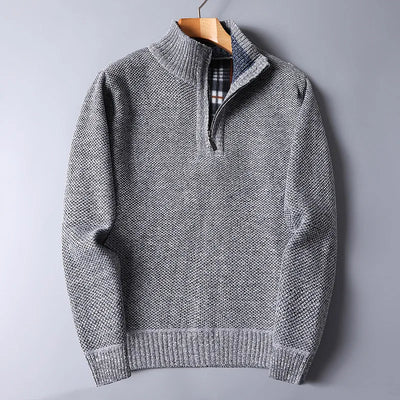 Everett Wool Quarter Zip Cardigan