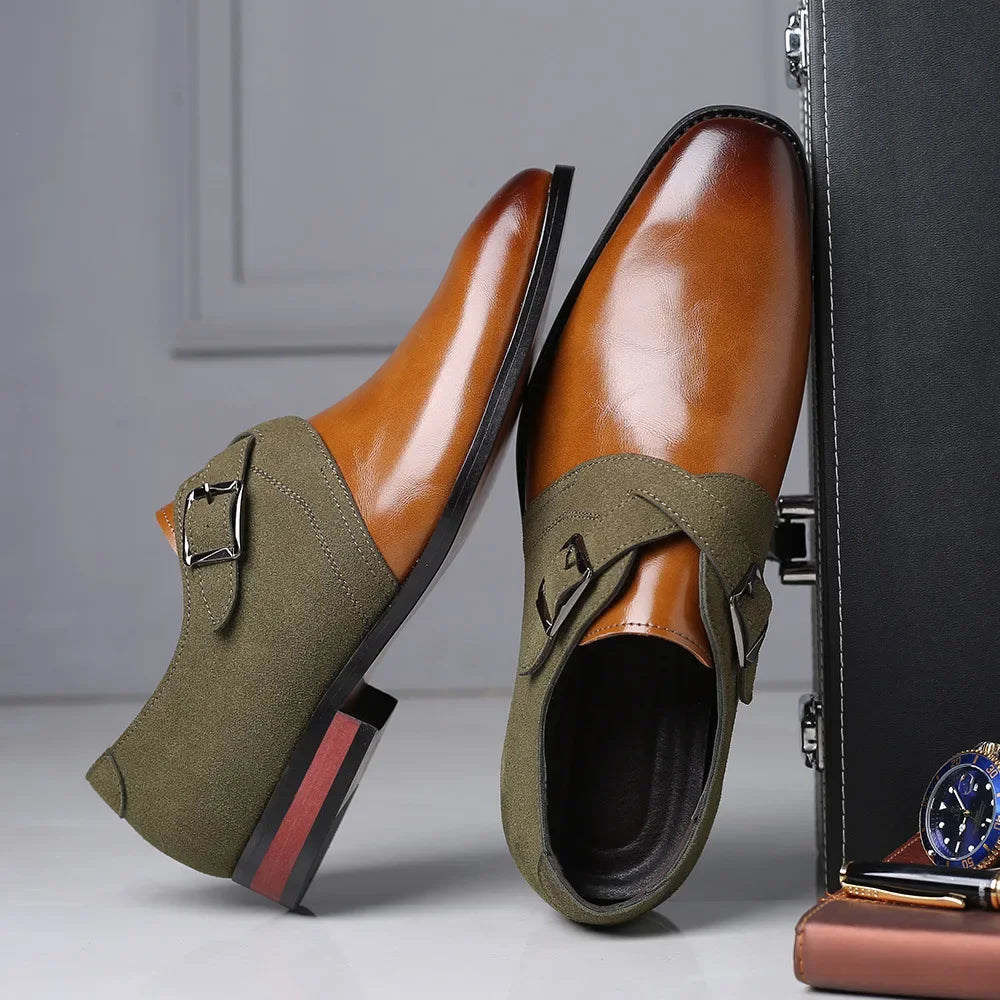 "Giorgi" Dual-Tone Monk Shoes