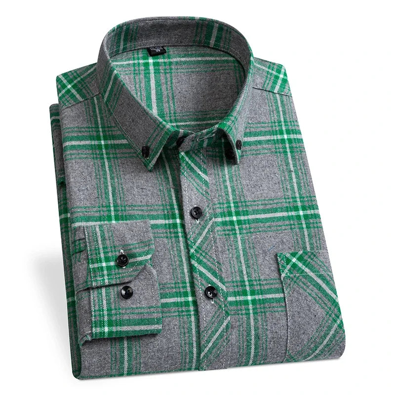 "Montana" Plaid Cotton Shirt