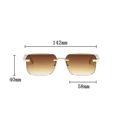"Monaco" Rimless Sunglasses