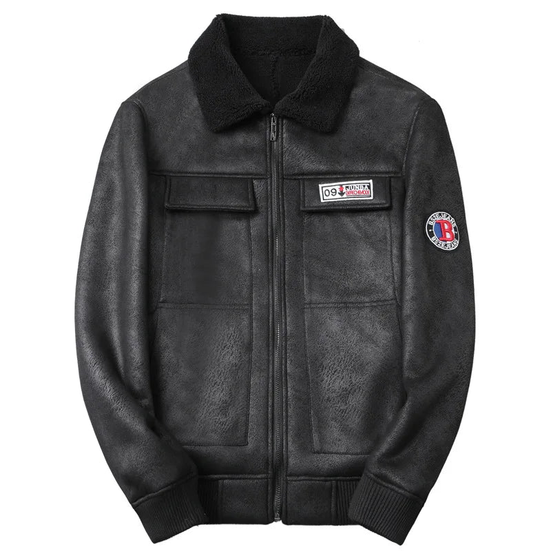 "The Airborne" Aviator Leather Jacket