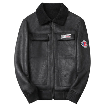 "The Airborne" Aviator Leather Jacket