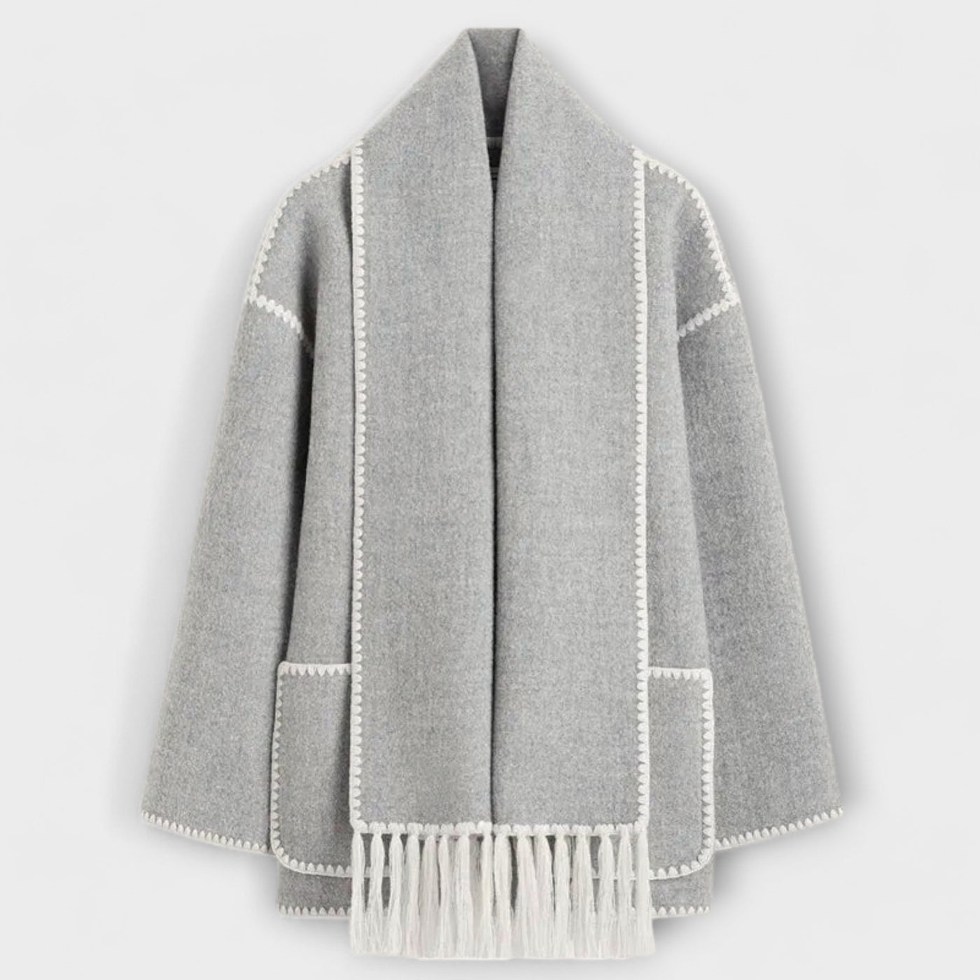 Chanel - Stylish Scarf Coat