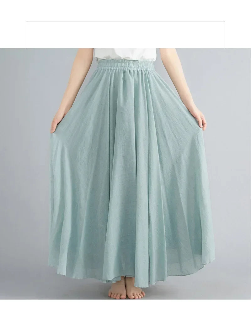 "Sunlit Breeze" Maxi Skirt
