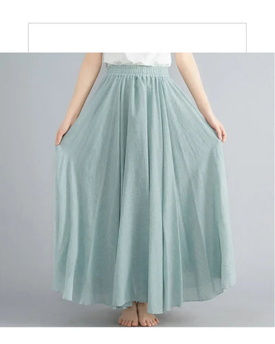 "Sunlit Breeze" Maxi Skirt