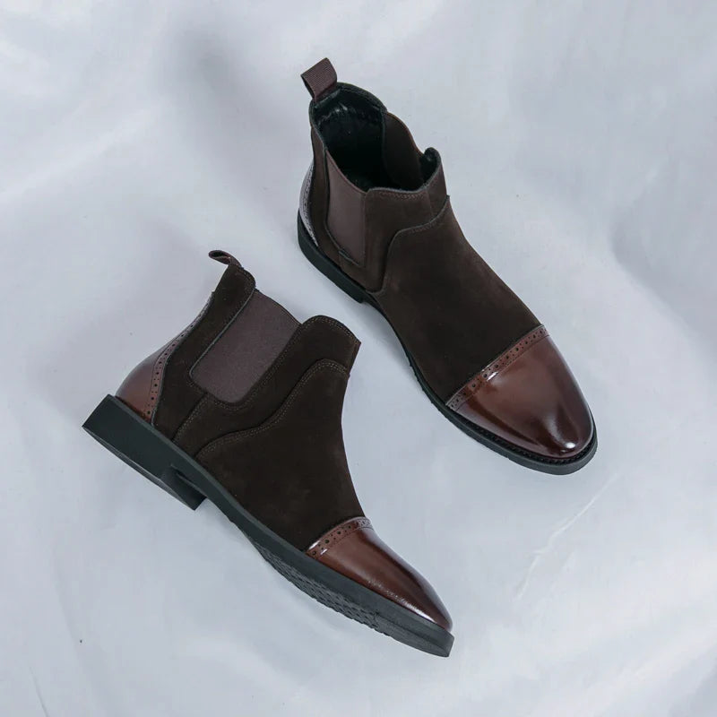 Umberto Basso Cap-Toe Chelsea Leather Boots