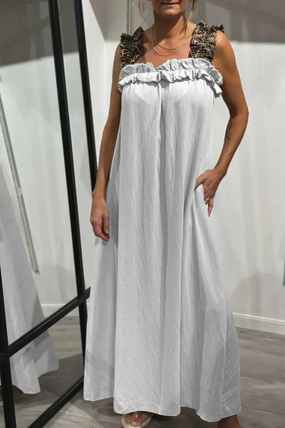 Ismara | Ruffle-Strap Maxi Dress