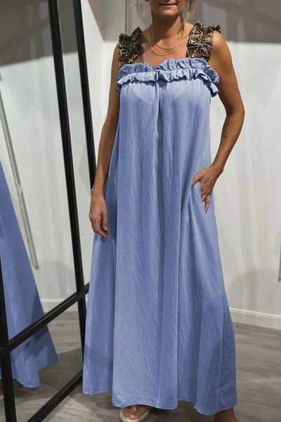 Ismara | Ruffle-Strap Maxi Dress