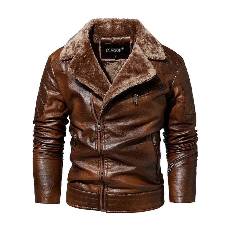 "Napoli Elegante" Designer Leather Jacket