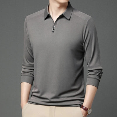 Edward Premium Long Sleeve Waffle Polo