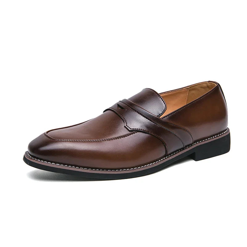 Christophe Beauregard Penny Leather Loafers