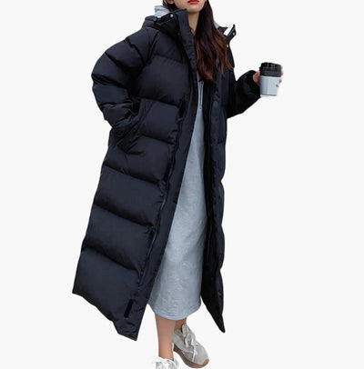 Riley | Women’s Elegant Hooded Quilted Puffer Coat