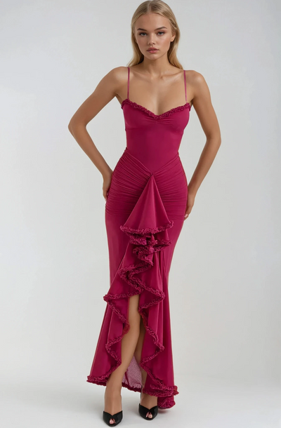 Ruby | Charming Ruffled Gown