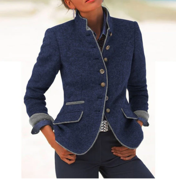 MADISON | ELEGANT CARDIGAN WITH HIGH COLLAR