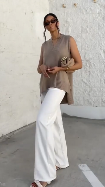 Nathalie™ | Longline Knit Vest