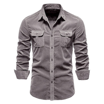 Vinthentic Divito Men's Corduroy Button-up Shirt