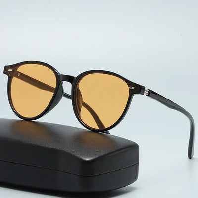 "New York" Round-Frame Sunglasses