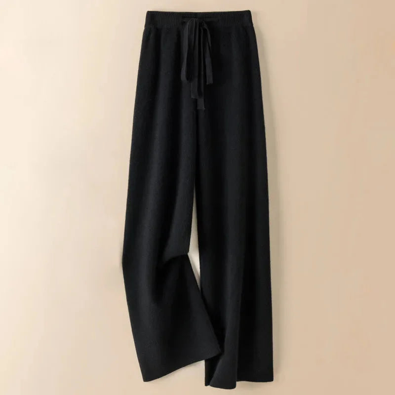 Lusara - Knitted Wool Loose Pants