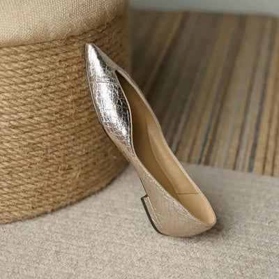 Milara - Pointed Leather Flats