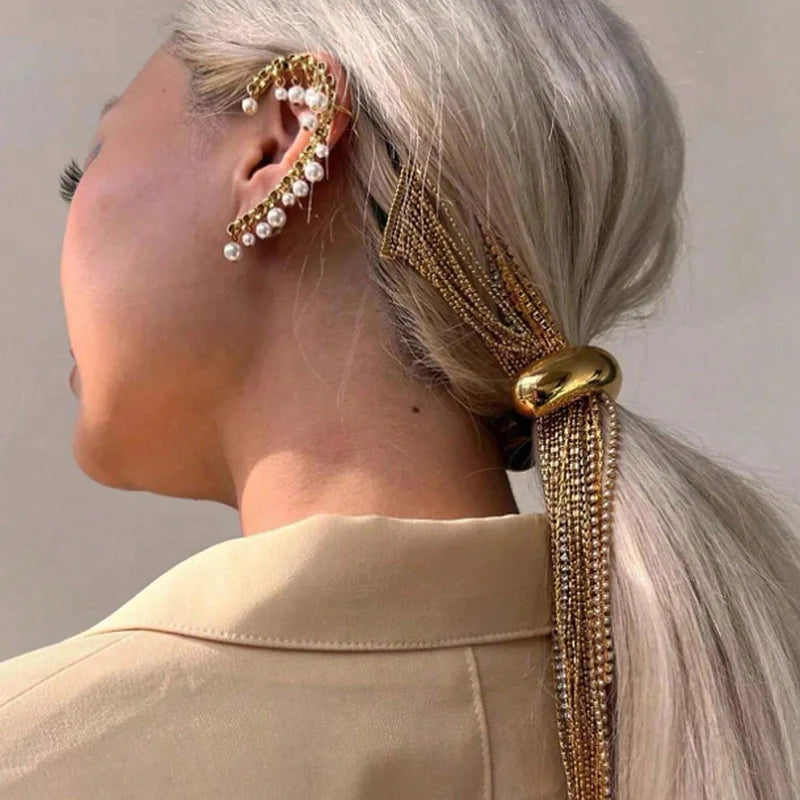 "Golden Bubble" Hair Rings