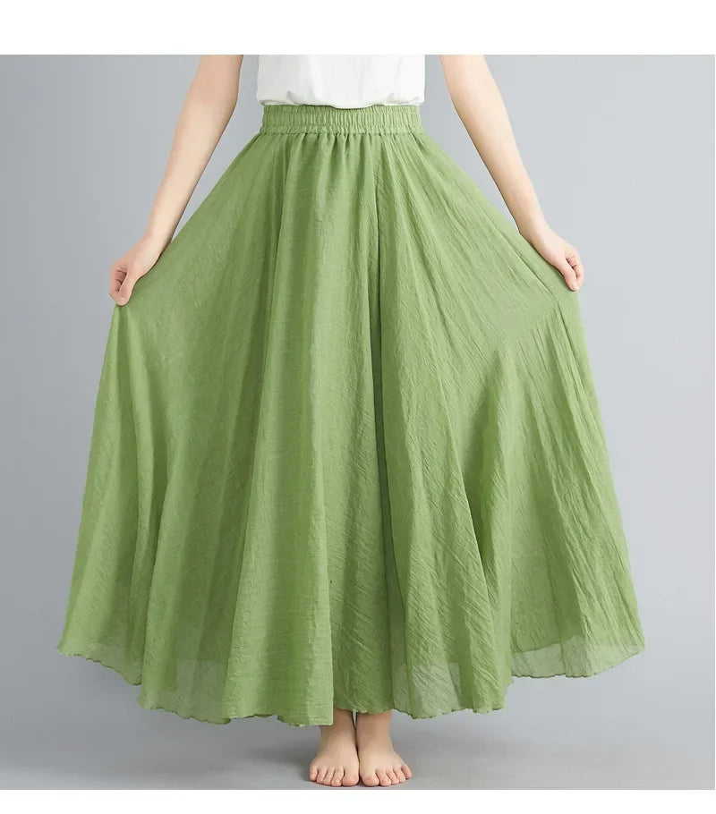 "Sunlit Breeze" Maxi Skirt